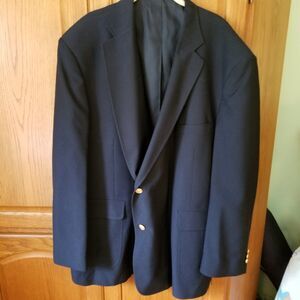 Vintage David Taylor wool blend blazer navy size 50B